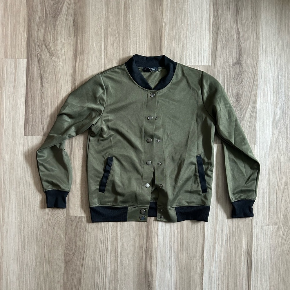 Olive Green Bomber Jacket